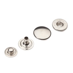 Кнопка Альфа НІКЕЛЬ 14,5 мм тип X0057 (4 частини)