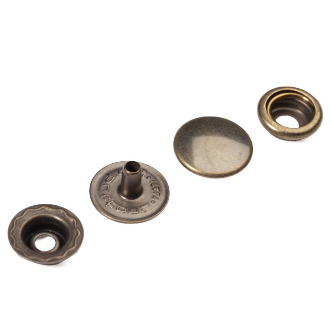 Кнопка Каппа БРОНЗА 14х12 мм тип X0057 (4 частини)