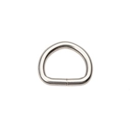 Полукольцо НИКЕЛЬ 25x18x5 мм