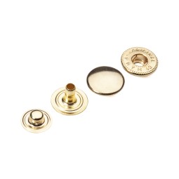 Кнопка Альфа ЗОЛОТО 12,5 мм тип X0057 (4 частини)