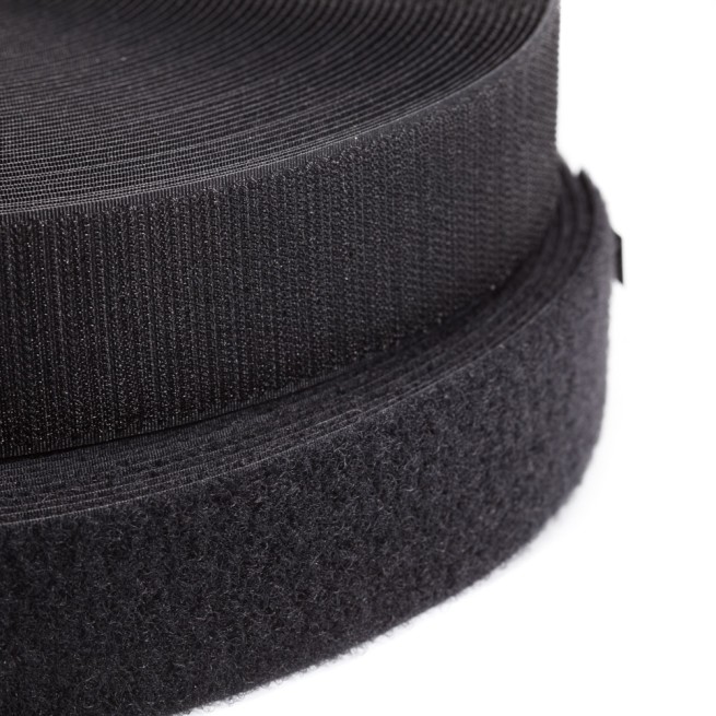 Стрічка липучка ЧОРНИЙ 38х2 мм