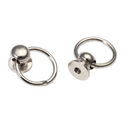 Гвинт кобурний з кільцем НИКЕЛЬ 12х20 мм