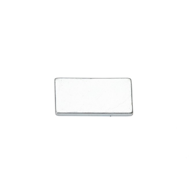 Пластина магнітна НІКЕЛЬ 20x10x2 мм потайна прямокутна