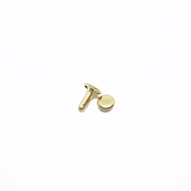 Хольнітен НАБІР КОМПЛЕКТ золото з ПЛОСКОЮ шляпкою 8 мм і ніжкою 10 мм