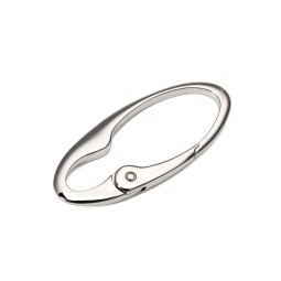 Карабин-овал НИКЕЛЬ 76 мм тип D0843