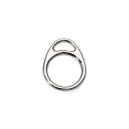 Кільце з півкільцем НІКЕЛЬ 30 мм