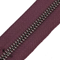 Блискавка метал TECHNO рулонна 5мм фіолет ВЕРЕС/чорний нікель