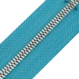 Блискавка метал FUTURA рулонний 5 мм блакитний ЛАГУНА / нікель