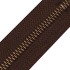 Блискавка метал TECHNO рулонний 5 мм коричневий ШОКОЛАД / латунь