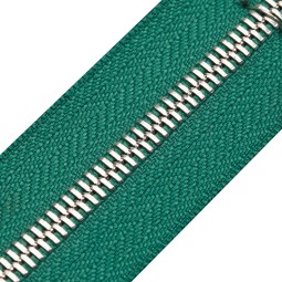 Блискавка метал FUTURA рулонний 5 мм зелений ТРАВА / нікель