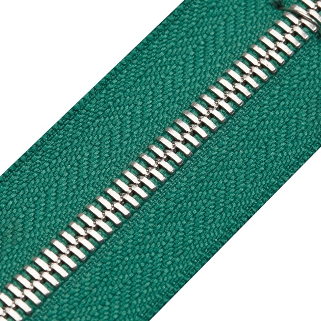Блискавка метал FUTURA рулонний 5 мм зелений ТРАВА / нікель