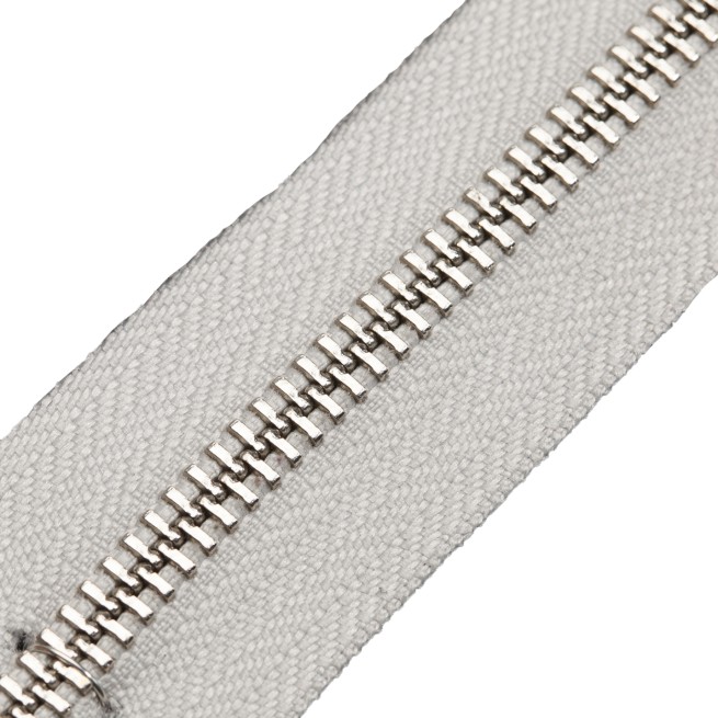 Блискавка метал TECHNO рулонний 5мм сірий ПОПІЛ / е.нікель