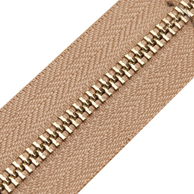 Блискавка метал TECHNO рулонна 5 мм беж ПІСОК / золото