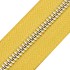 Блискавка метал TECHNO рулонна 5 мм жовтий КУЛЬБАБА / нікель