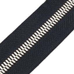 Блискавка метал FUTURA рулонний 8мм синій КОСМОС / платина