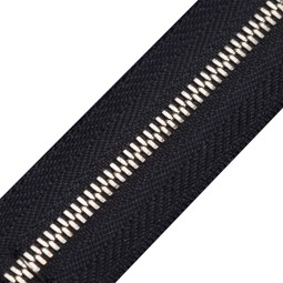 Блискавка метал FUTURA рулонний 3мм т.синій / платина