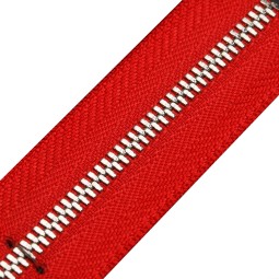 Блискавка метал FUTURA рулонний 3мм ЧЕРВОНИЙ / платина