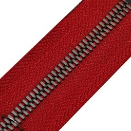 Блискавка метал FUTURA рулонний 5мм бордо / полір.латунь