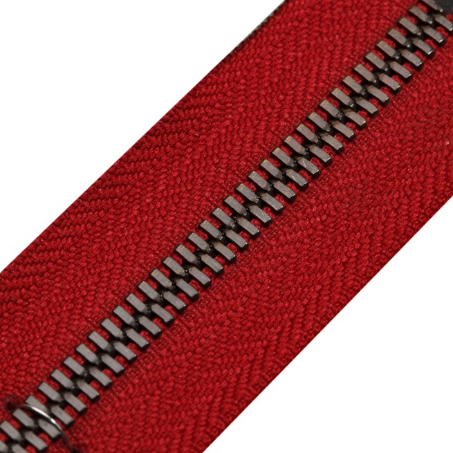 Блискавка метал FUTURA рулонний 5мм бордо / полір.латунь