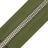 Блискавка метал FUTURA рулонний 5 мм зелений ОЛИВА / нікель
