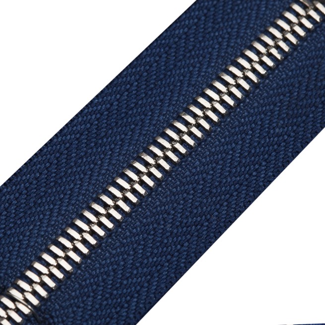 Блискавка метал FUTURA рулонний 5 мм синій ГАЛАКТИКА / нікель