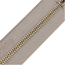 Блискавка метал PERFETTA рулонний 3мм св.сірий / св.золото