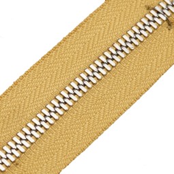 Блискавка метал FUTURA рулонний 5мм жовтий Ананас / платина