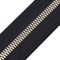 Блискавка метал FUTURA рулонний 5мм т.синій / cв.золото