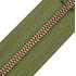 Блискавка метал FUTURA рулонний 5 мм зелений ОЛИВА / латунь