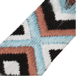 Стрічка ремінна 50 мм нейлон SCANDINAVIA блакитний білий Італія