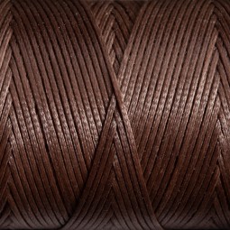 Нитка вощена плоска 100 м 0,8 мм коричневий сепія Туреччина