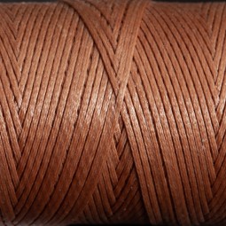Нитка вощена плоска 100 м 0,8 мм коричневий горіх Туреччина