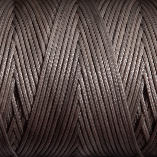 Нить вощеная плоская 100 м 1,0 мм серый галька Турция