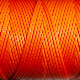 Нитка вощена плоска 100 м 1,0 мм оранж гарбуз Туреччина