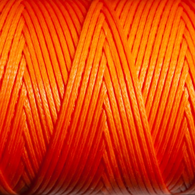 Нитка вощена плоска 100 м 1,0 мм оранж гарбуз Туреччина