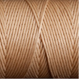 Нитка вощена плоска 100 м 0,8 мм беж пісок Туреччина