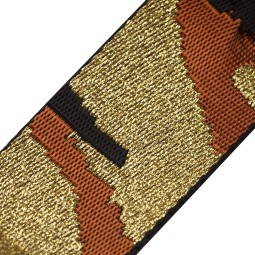 Стрічка ремінна 50 мм нейлон MILITARY коричневий золото Італія