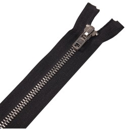 Блискавка метал TECHNO роз'ємна 8мм чорний / е.нікель 40 см