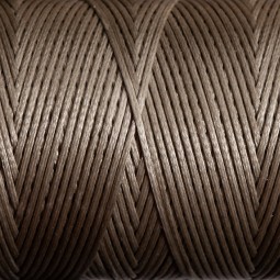 Нить вощеная плоская 100 м 0,8 мм серый мох Турция