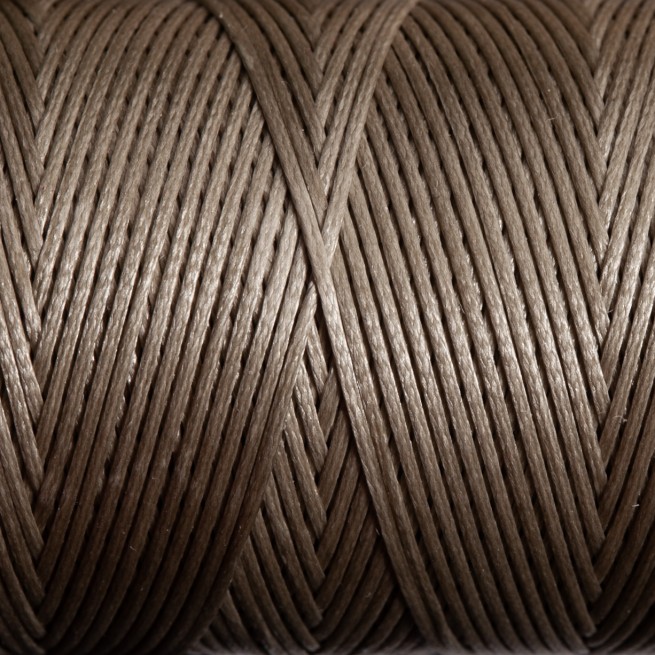 Нить вощеная плоская 100 м 0,8 мм серый мох Турция