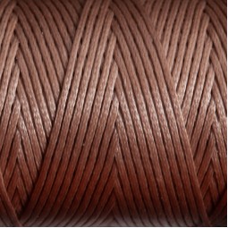 Нитка вощена плоска 100 м 1,0 мм коричневий сепія Туреччина