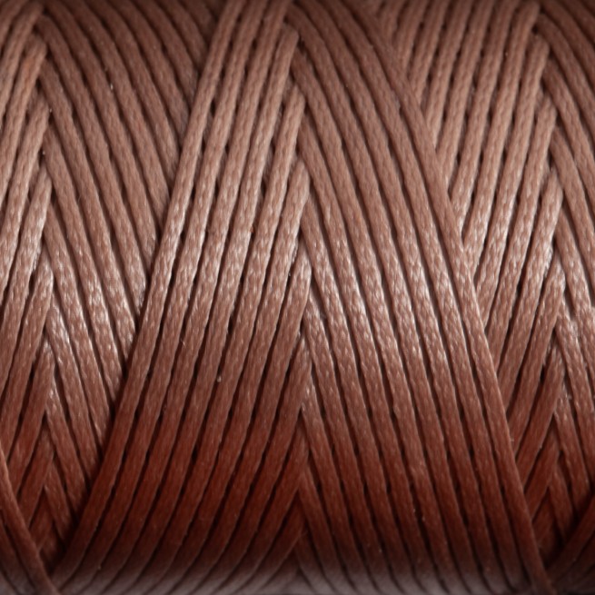 Нитка вощена плоска 100 м 1,0 мм коричневий сепія Туреччина