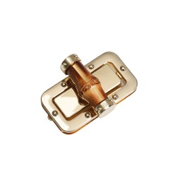 Замок ЗОЛОТО поворотный БАМБУК 60х33мм