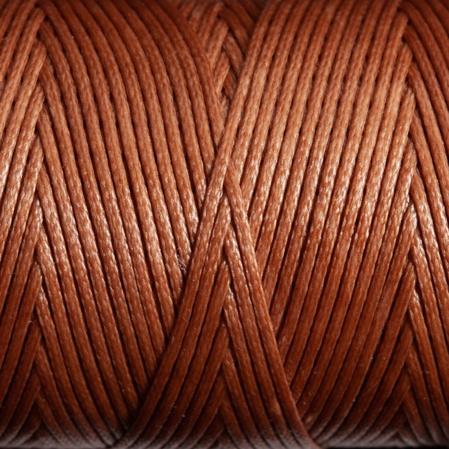 Нитка вощена плоска 100 м 1,0 мм коричневий горіх