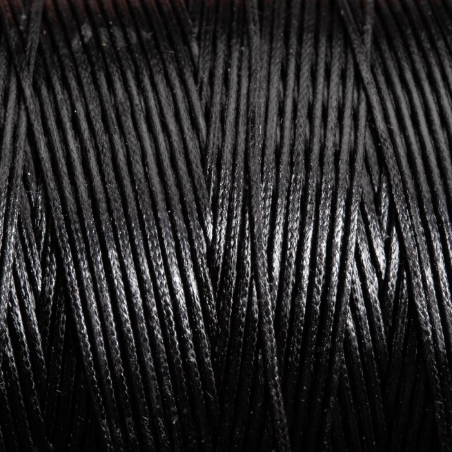 Нитка вощена плоска 500 м 1,0 мм чорна Туреччина