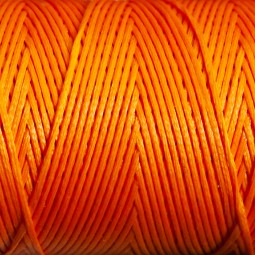 Нить вощеная плоская 100 м 0,8 мм оранж тыква Турция