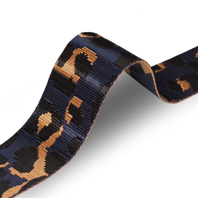 Стрічка ремінна 50 мм нейлон WILD CATS синій галактика Італія