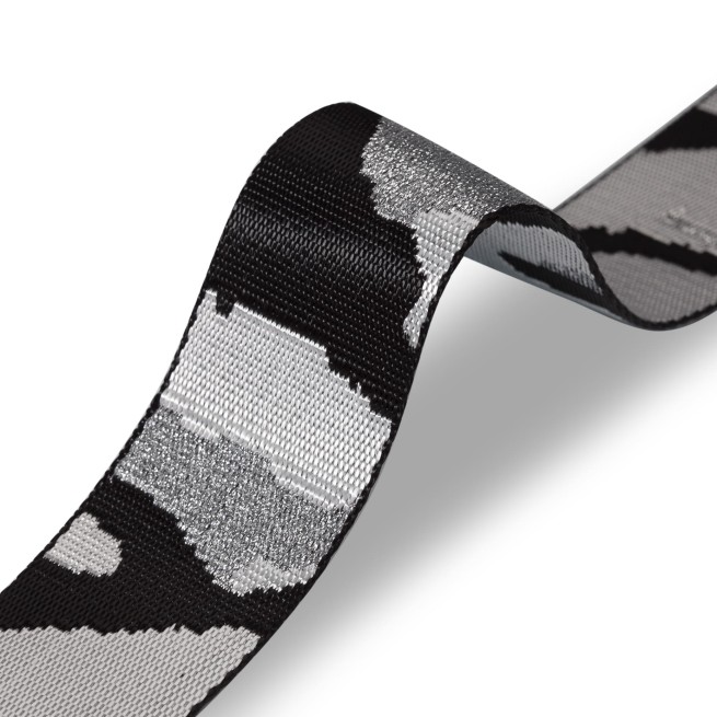 Стрічка ремінна 50 мм нейлон MILITARY сірий срібло Італия