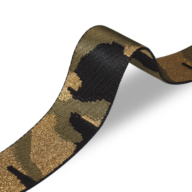 Стрічка ремінна 40 мм нейлон MILITARY золото Італия