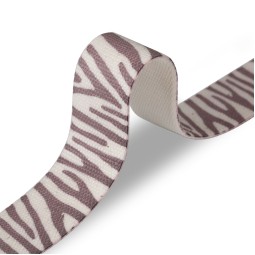 Стрічка ремінна 40 мм нейлон білий беж зебра Італія